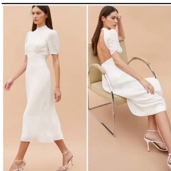 Reformation Dresses & Skirts - Reformation Dusk Dress in Ivory